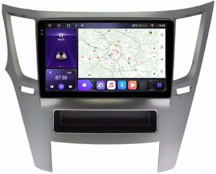 Магнитола для Subaru Legacy, Outback 2009-2015 - Kuberg OL-9514 QLed+2K, Android 12, Быстрая, CarPlay, 4G SIM-слот