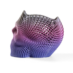 Подставка для карандашей, конфетница, 3D печать, череп-сетка, цветная