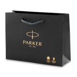 Подарочный набор: Ручка роллер Parker IM + ежедневник серебристого цвета