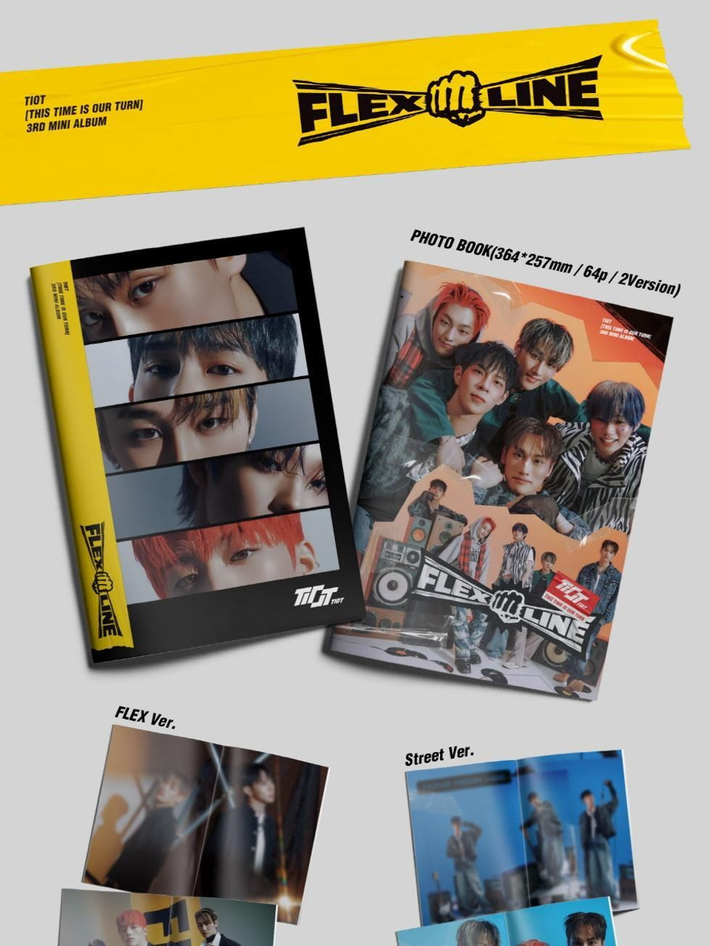 Альбом TIOT - FLEX LINE 3rd Mini Album PHOTOBOOK 2 Version SET