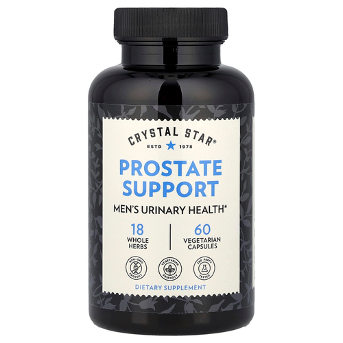 Crystal Star, поддержка простаты, 60 вегетарианских капсул