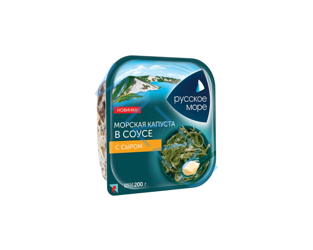 Салат из капусты морской маринованной в соусе с сыром 200г