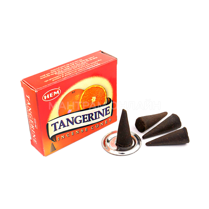 HEM Tangerine Благовоние-конус Мандарин, 10 шт