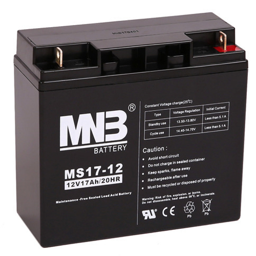 Аккумулятор MNB MS17-12 - AGM ( 12В / 17Ач )