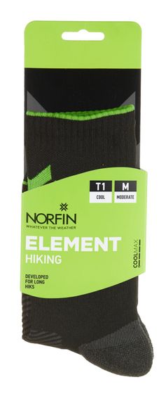 Носки Norfin T1M ELEMENT HIKING COOLMAX CREW р.(42-44) L