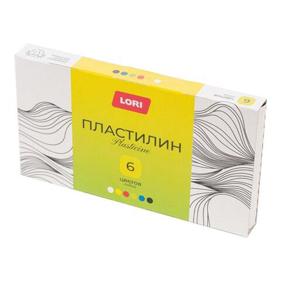 Пластилин 6цв. 20гр. "Классика" пенал (Lori)