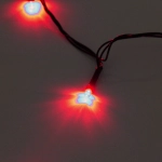 Гирлянда для дома 1,5м 12 ламп LED зелёный пров.,8 реж, IP-20, Красный
