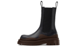 Bottega Veneta Puddle Short Chelsea Boots Men"s Black Brown