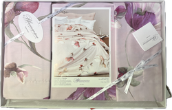 Постельное белье 2 спальное евро макси Blumarine Fleurette Ribes розовое