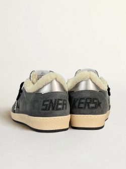 Men’s Ball Star in grey suede with gray nubuck star and heel tab