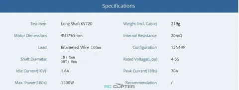 T-Motor AT3520 KV720