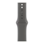 Умные часы Apple Watch Series 10 GPS, 42mm, Jet Black Aluminium Case with Sport Band S/M, Stone Gray (Черный)