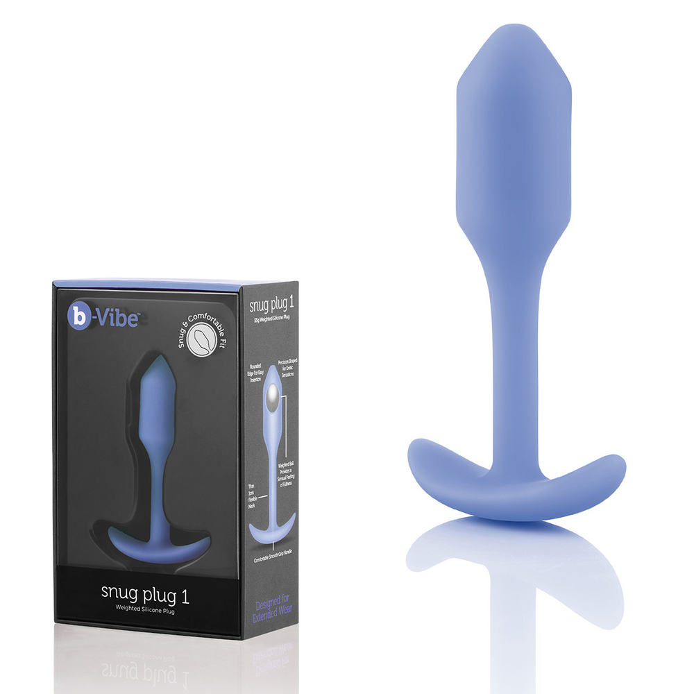 b-vibe Snug Plug 1 - Анальная пробка для ношения