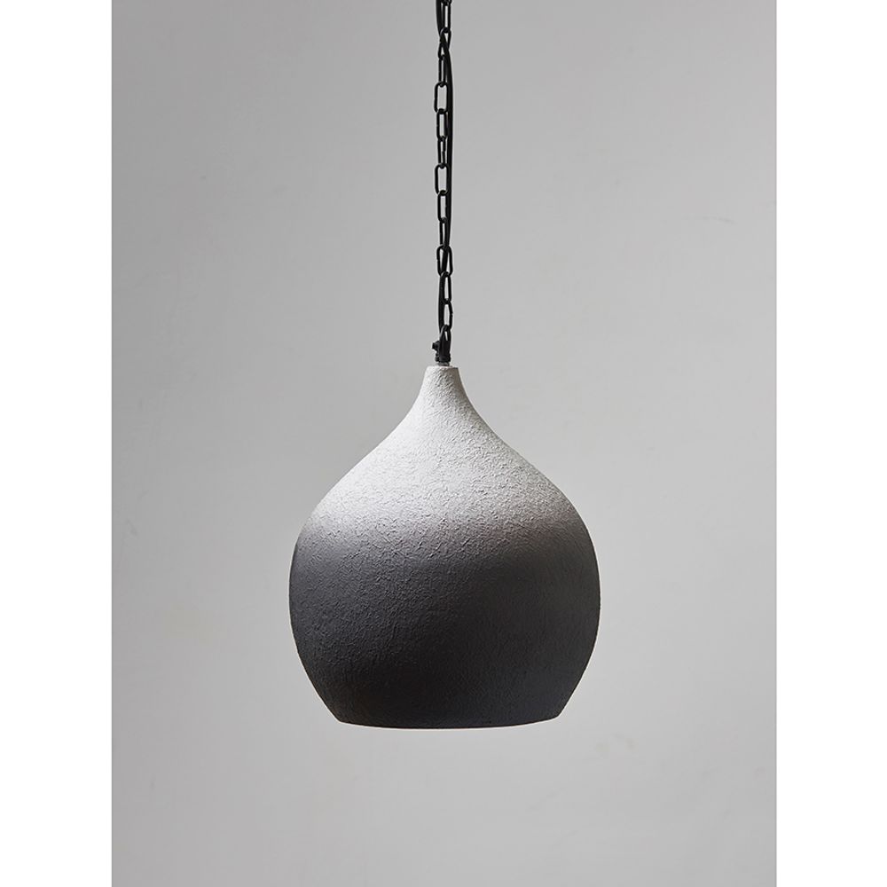 Светильник подвесной Sustainable collection, Ø33х38 см, черный/белый