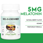 Maxi Health, Mel-O-Chew ™, натуральные ягоды, 5 мг, 100 жевательных таблеток