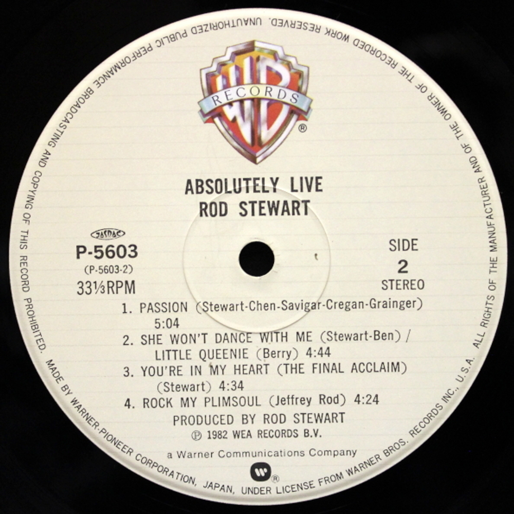 Rod Stewart / Absolutely Live (2LP)