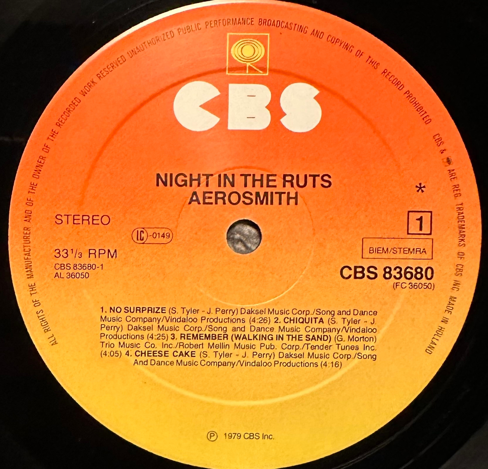 Aerosmith - Night In The Ruts (Голландия 1979г.)