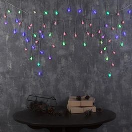Уценка Бахрома"Шарики" 4 см, Ш:3 м, В:0.5 м, Н.С. LED-80-220V, моргает, мульти,