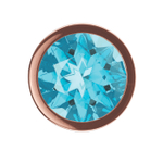 Анальная Пробка Diamond Topaz Shine L Розовое Золото 4026-02lola