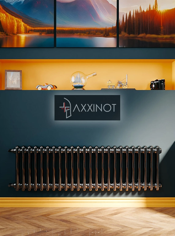 Axxinot Sentir 2037 - двухтрубный трубчатый радиатор высотой 370 мм, боковое подключение