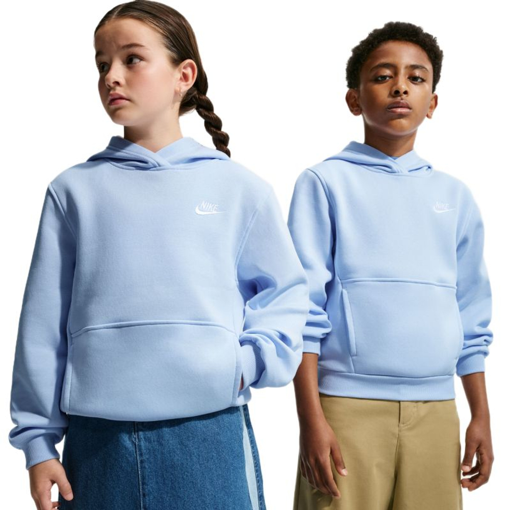 Детская толстовка Nike Sportswear Club Fleece Pullover - hydrogen blue/white
