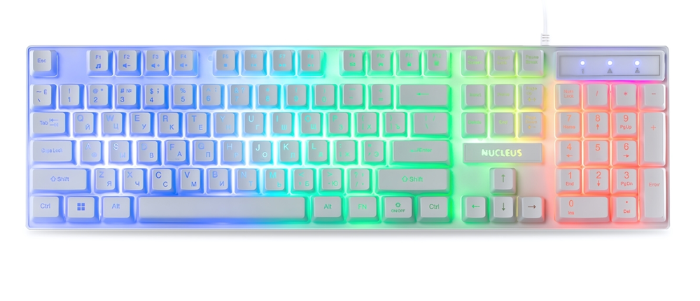 Клавиатура игровая мультимедийная Smartbuy RUSH Nucleus USB белая (SBK-320G-W)/20