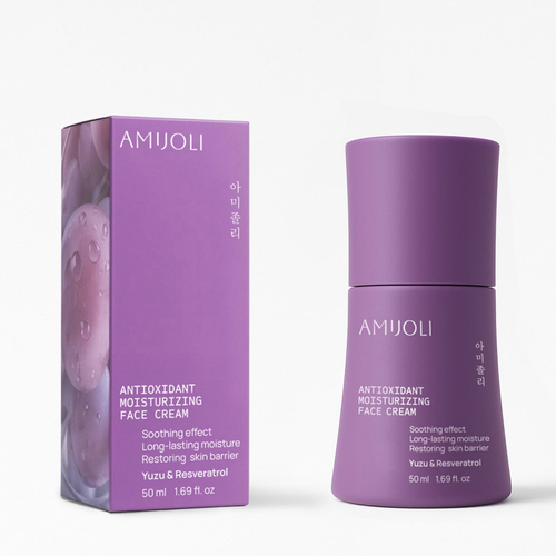 AMIJOLI Antioxidant Moistruzing Face Cream Yuzu&Resveratrol Увлажняющий антиоксидантный крем для лица с экстрактом юдзу и ресвератролом 50мл