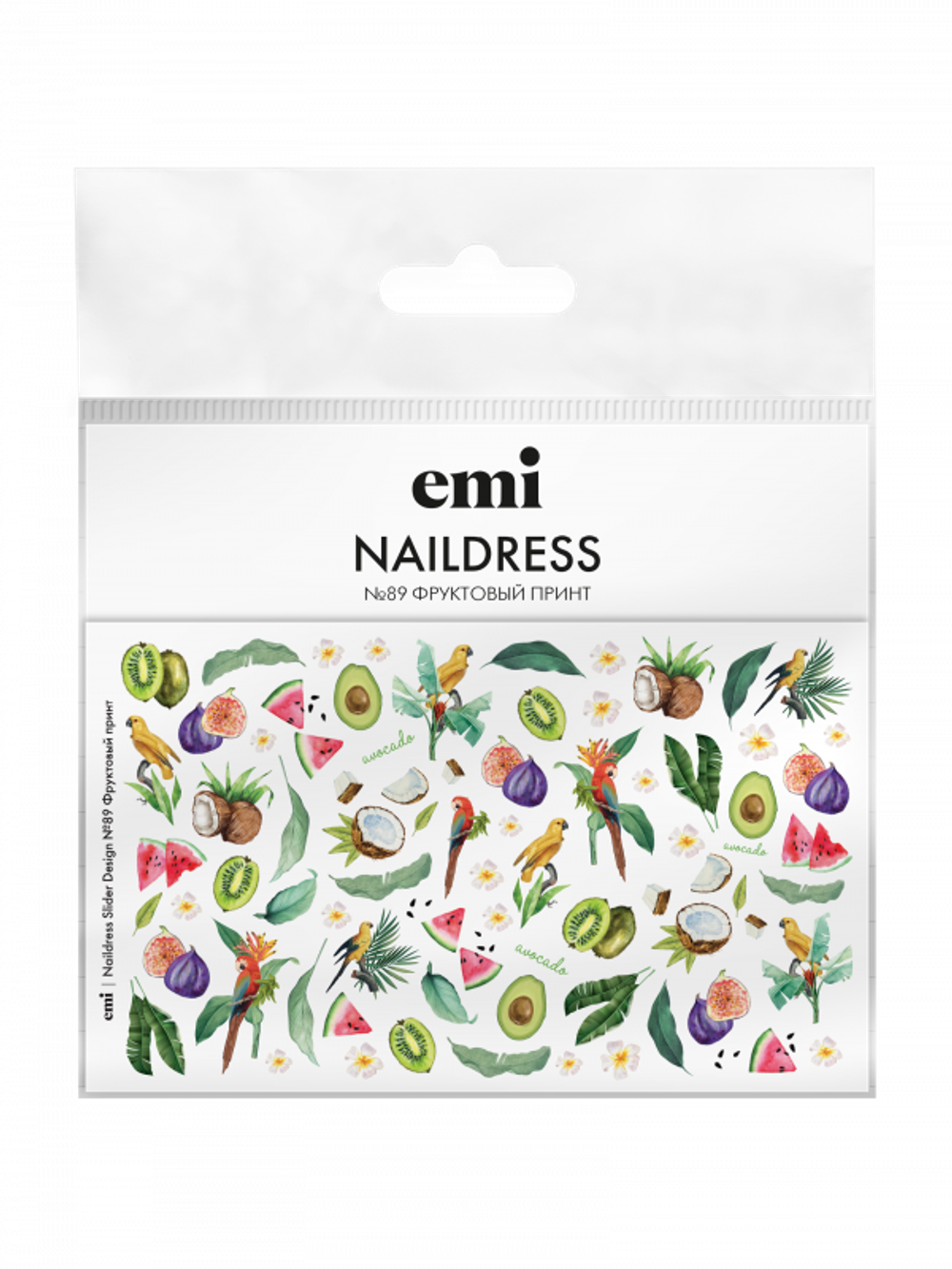 Naildress Slider Design №89 Фруктовый принт
