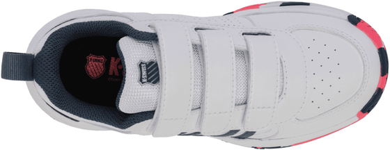 Кроссовки детские K-Swiss Court Express 2 Strap - White/Stargazer/Neon Blaze