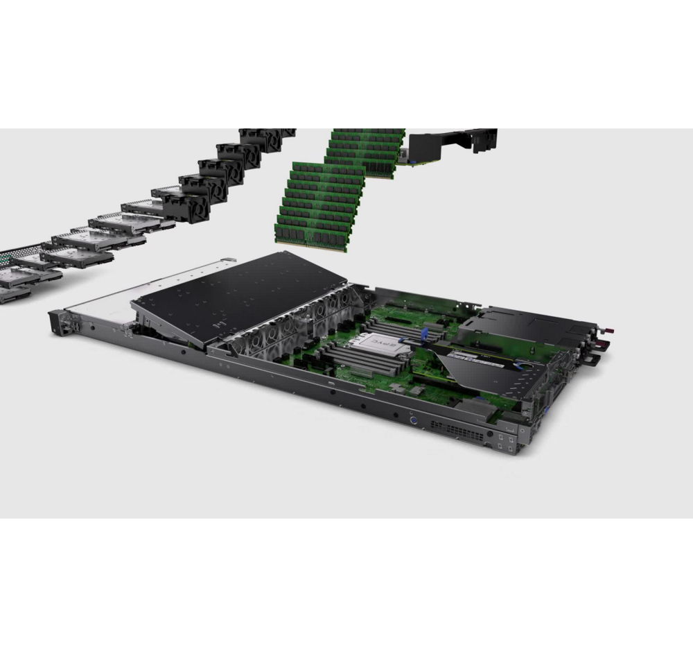 Стоечный сервер - HP Enterprise ProLiant DL325 Gen10 Plus, 1U, 8x 2.5“, 1x EPYC[7402P] 24 Cores, 64Gb, P18605-B21