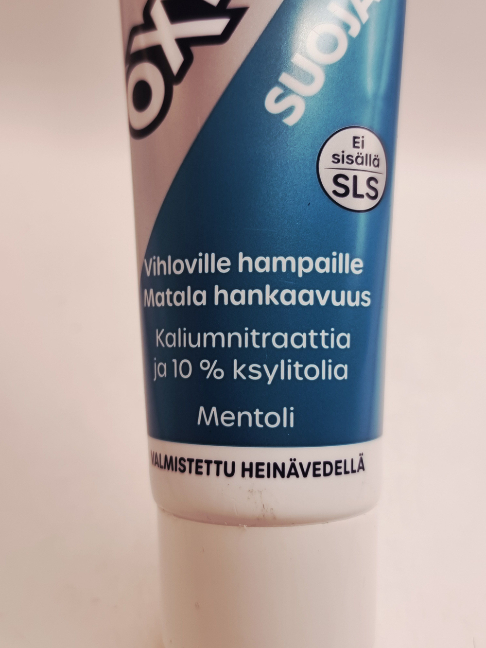OXYGENOL зубная паста Suoja Pro без SLS, с фтором и вкусом ментола 75 мл (из Финляндии)