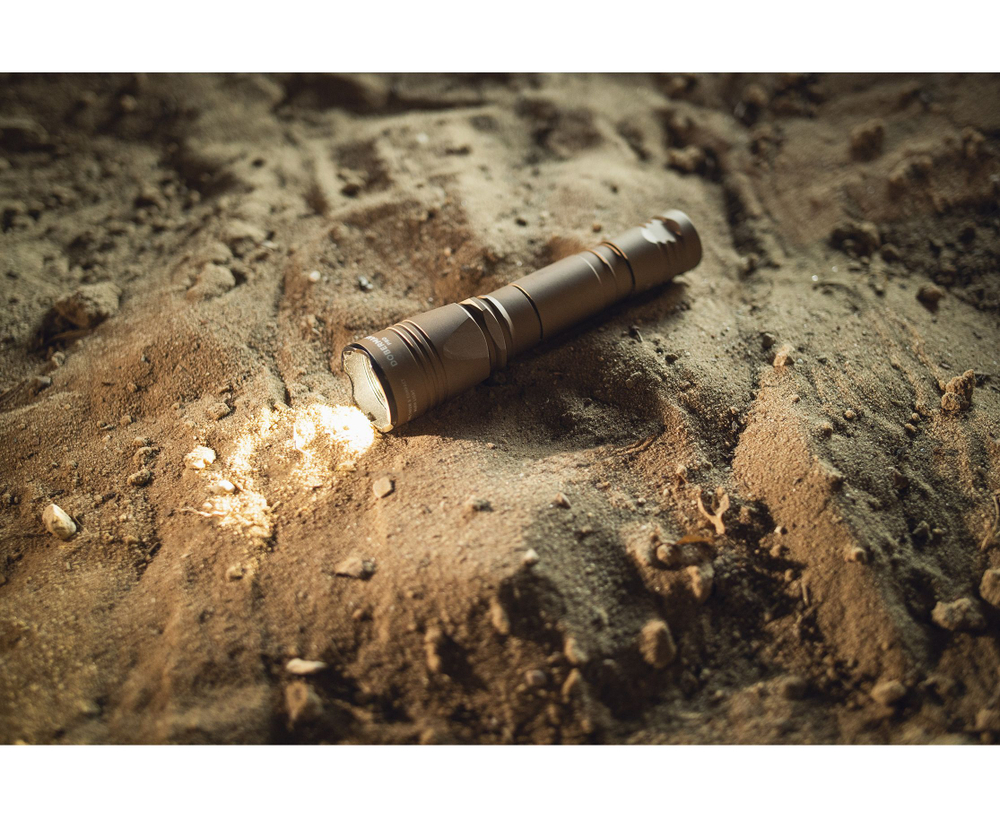 Фонарь светодиодный тактический Armytek Dobermann Pro Magnet USB, 1500 лм, холодный свет, песочный