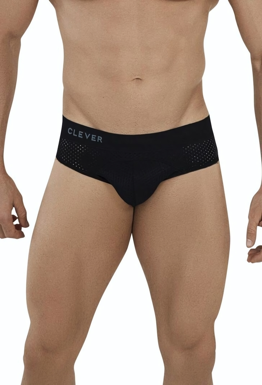 Черные трусы-брифы с эффектом перфорации Zurich Brief (Размер: XL) (Цвет: черный)