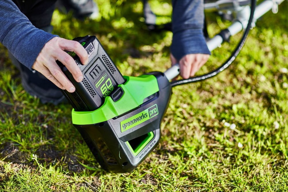 Аккумуляторный триммер Greenworks GD60BCB, 60v, 40 см, (2108407), без АКБ и ЗУ