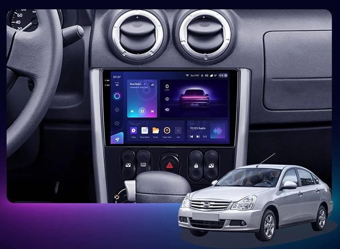 Магнитола для Nissan Almera 2013-2019 - Teyes CC4 монитор 9.2" 2K QLED на Android 14, Быстрейшая, Snapdragon 680, DSP, CarPlay, 4G SIM-слот