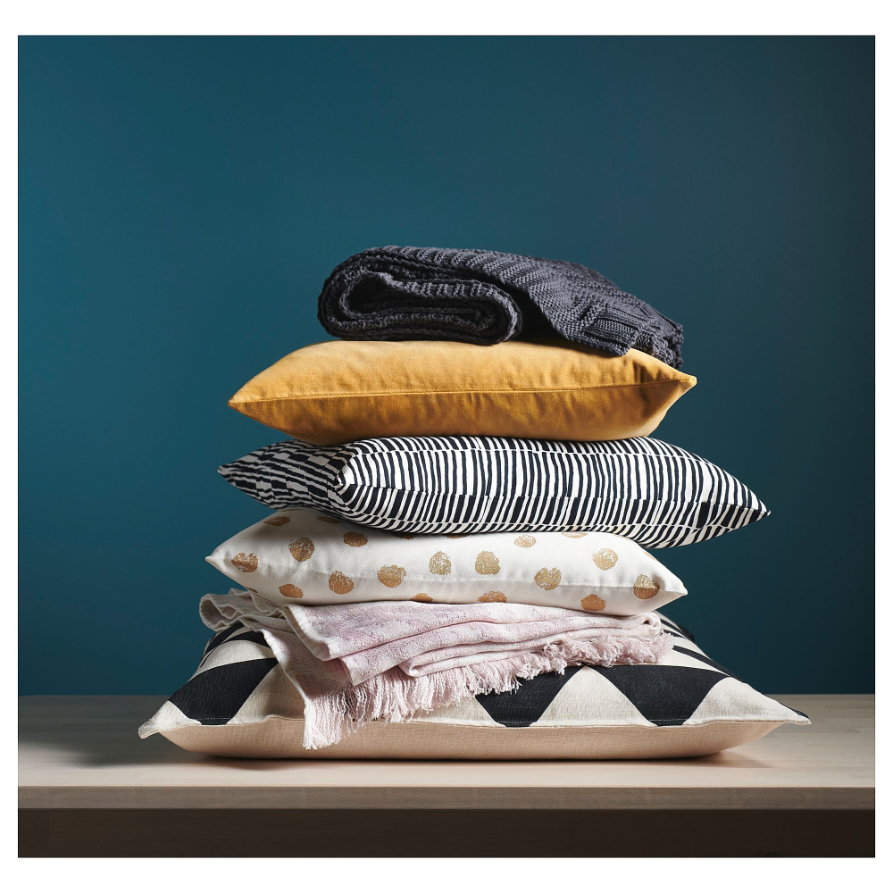 Чехол на подушку IKEA SANELA (САНЕЛА), Желтый, 50x50 см