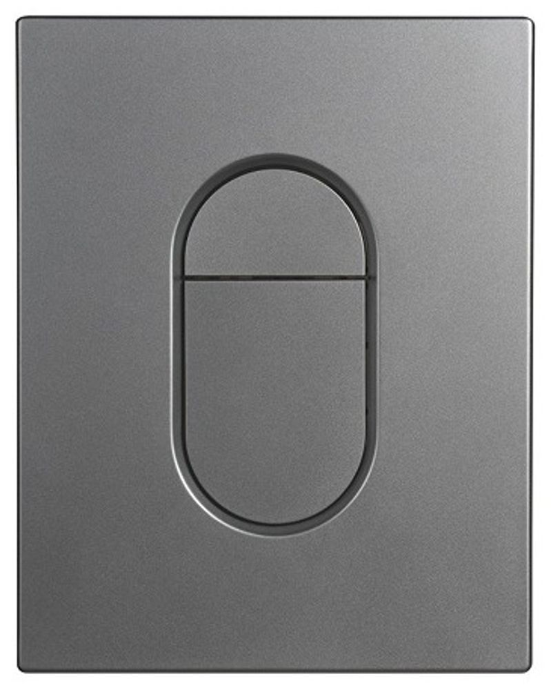 Кнопка для инсталяции REIN RLINE-R GRAPHITE графит овал ABS