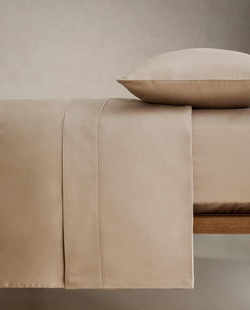 ZARA HOME (500 НИТЕЙ) САТИНОВАЯ ПРОСТЫНЯ, СЕРЫЙ