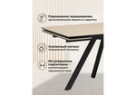 Керамический стол Woodville Вилли 140(200)х80 okara light yellow, черный