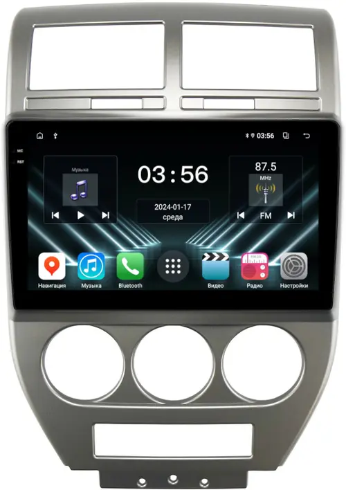 Магнитола для Jeep Compass 2006-2010 - FarCar S280 монитор 10.36" IPS на Android 13, CarPlay