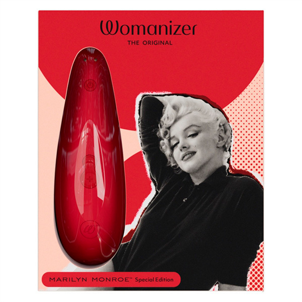 Ярко-красный бесконтактный стимулятор для клитора Womanizer Classic 2 Marilyn Monroe Vivid Red WZ222SG3