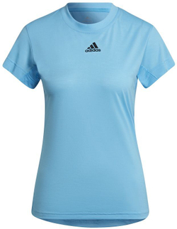 Женская теннисная футболка Adidas Tennis Freelift Tee - Бирюзовый