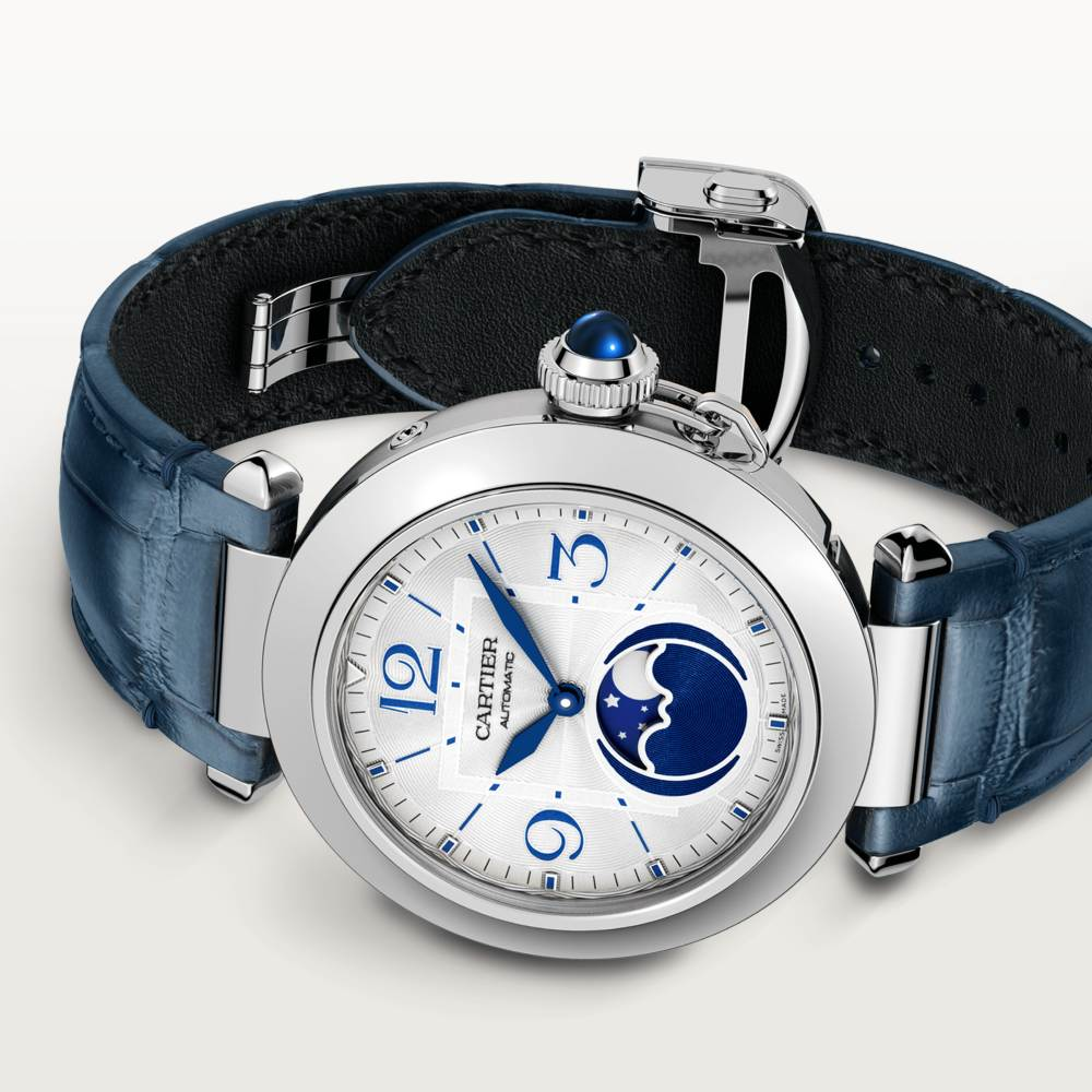 CARTIER PASHA DE Automatic Mechanical Movement 100m Water Resistance Men"s Watch 41mm White Dial