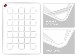 Наматрасник тонкий 140х200 German Grass Коттони (Mattress Cover Bio Cottonwash)