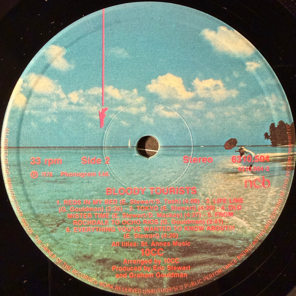 10cc ‎– Bloody Tourists (Скандинавия 1979г.)