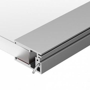 Профиль для светодиодной подсветки стекла 2м 019191 KLUS-GLASS-810-2000 ANOD серебристый Arlight