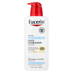 Eucerin, ежедневный увлажняющий лосьон, SPF 15, без отдушек, 500 мл (16,9 жидк. унции)