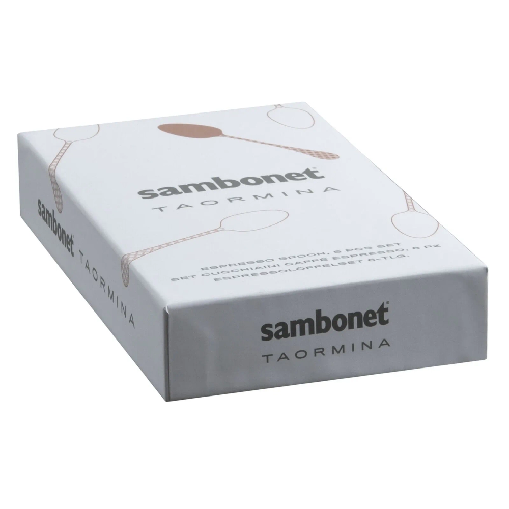 Sambonet Набор из 6 ложек для эспрессо Taormina PVD 2чёрный 52766KA7