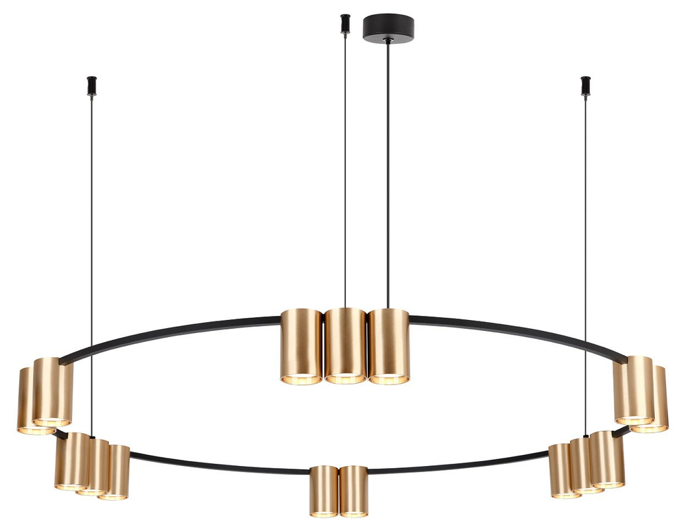 Подвесная люстра Denkirs Orbit DK4067-BK+SG