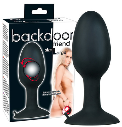 Backdoor Friend Large - Анальная пробка большая со смещенным центром тяжести
